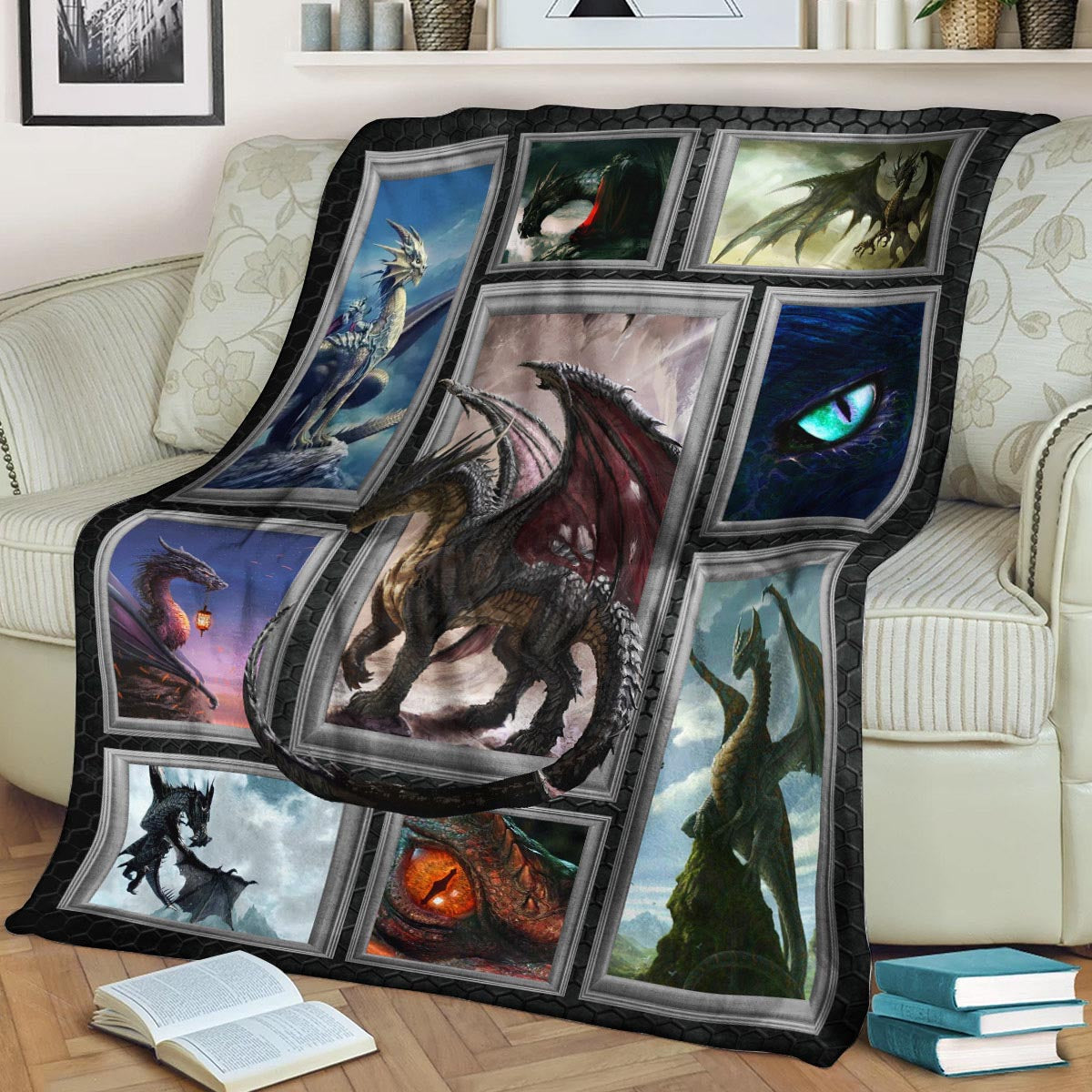 Dragon CLA21100864F Sherpa Fleece Blanket