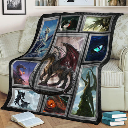 Dragon CLA21100864F Sherpa Fleece Blanket