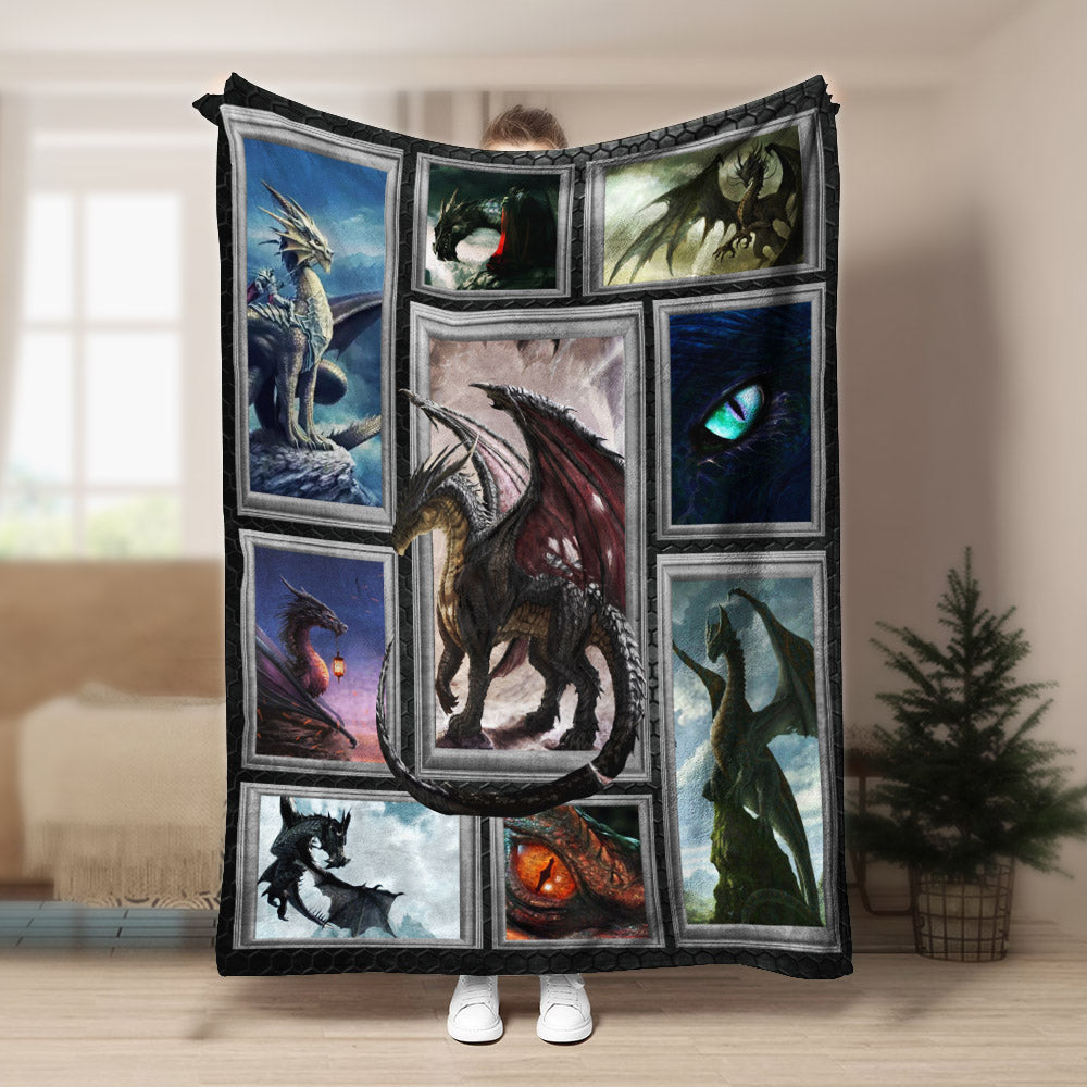 Dragon CLA21100864F Sherpa Fleece Blanket