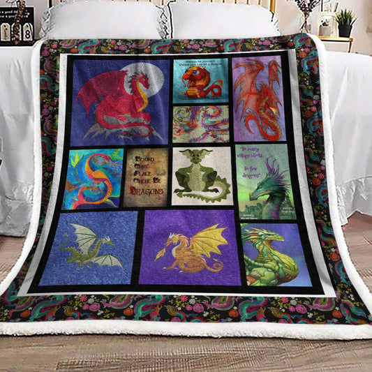 Dragon DD210989F Sherpa Fleece Blanket