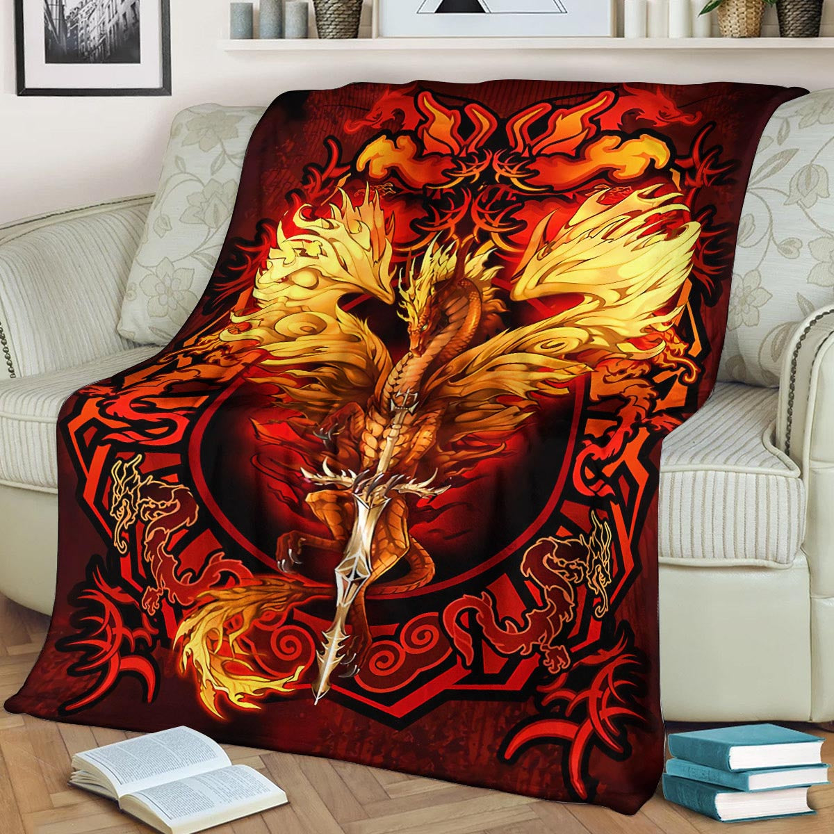 Dragon DD240823F Sherpa Fleece Blanket