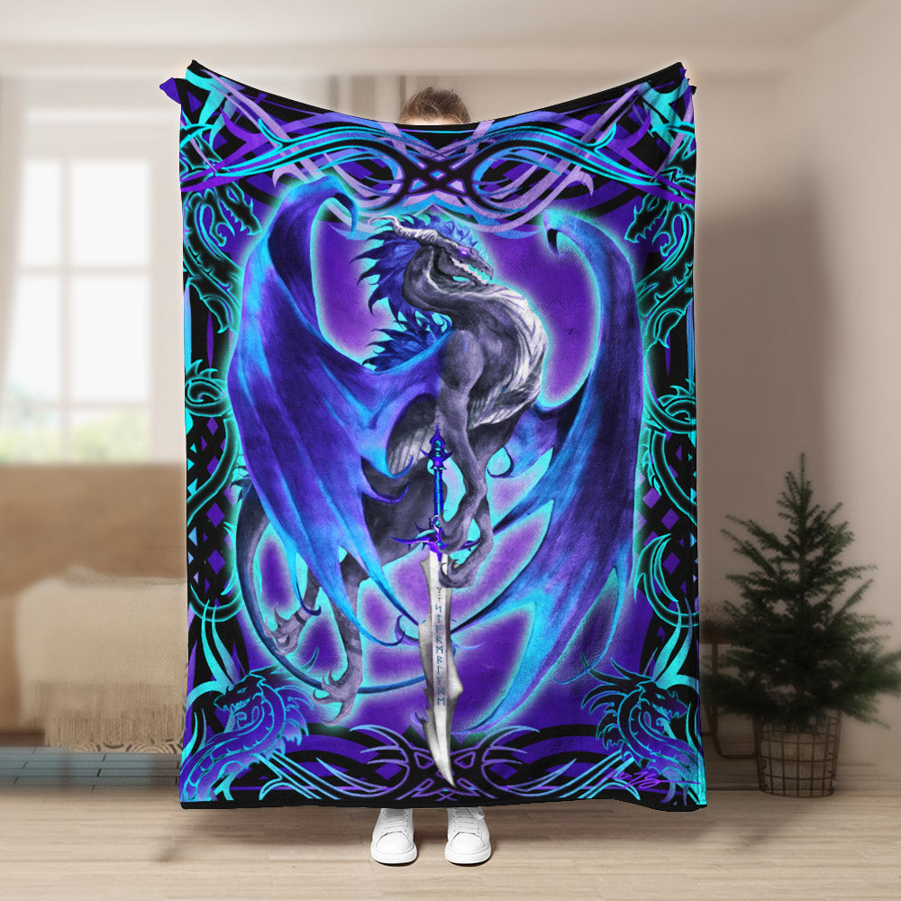 Dragon DD260848F Sherpa Fleece Blanket