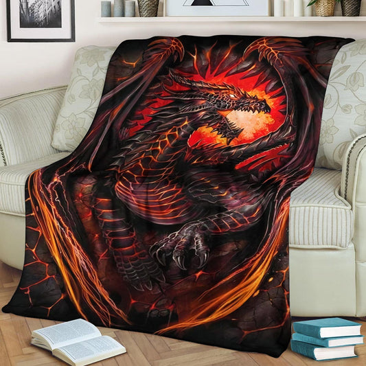 Dragon DD300843F Sherpa Fleece Blanket