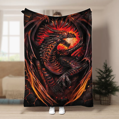 Dragon DD300843F Sherpa Fleece Blanket