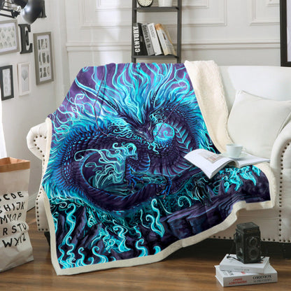 Dragon HM270834F Sherpa Fleece Blanket