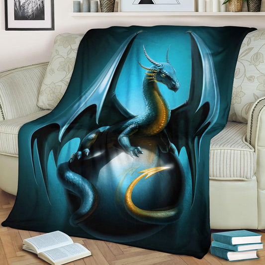 Dragon NT190825F Sherpa Fleece Blanket