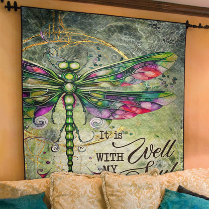 Dragonfly CL16110484MDQ Art Quilt