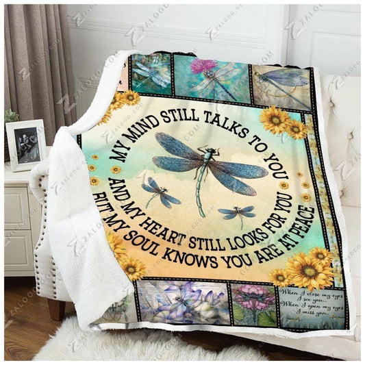 Dragonfly CL240836MD Sherpa Fleece Blanket