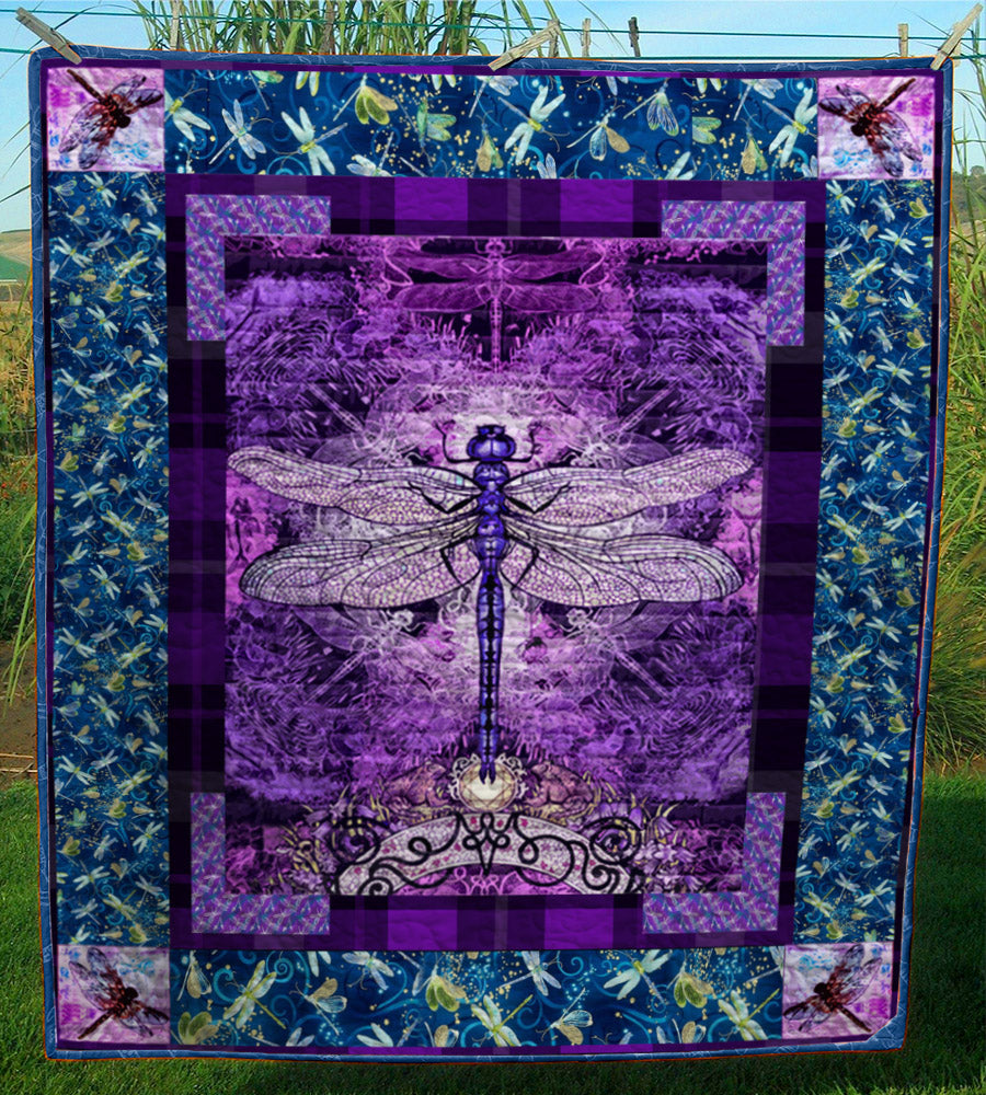 Dragonfly CL28100589MDQ Quilt Blanket