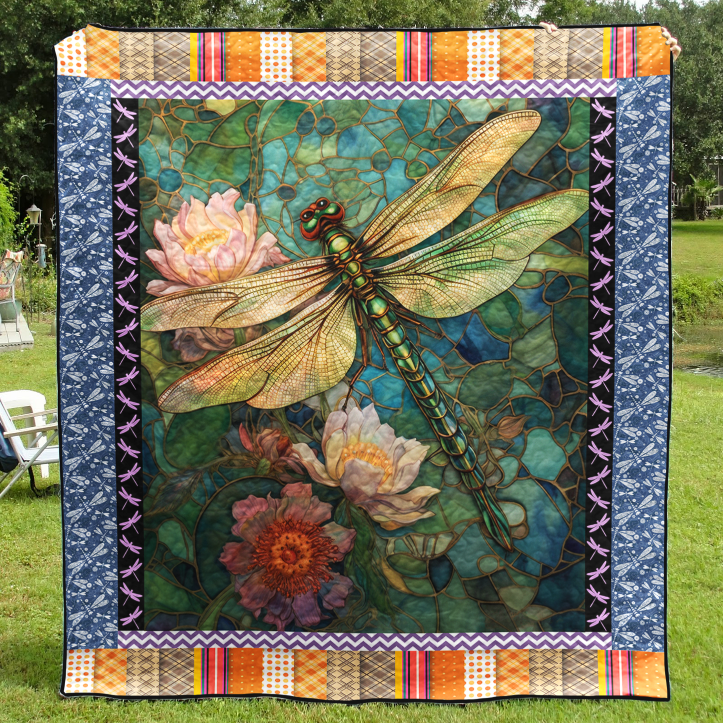 Dragonfly CL28100590MDQ Art Quilt