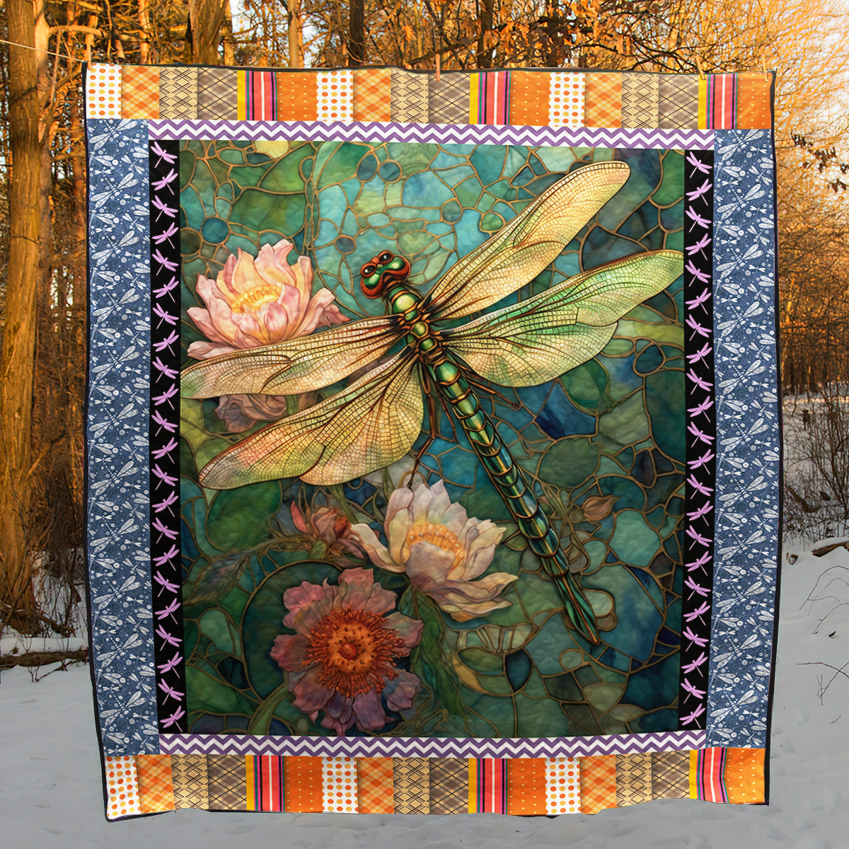Dragonfly CL28100590MDQ Art Quilt