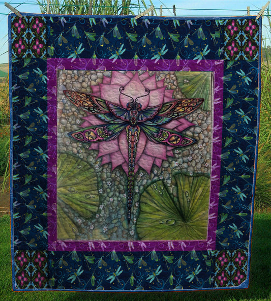 Dragonfly CL28100616MDQ Quilt Blanket