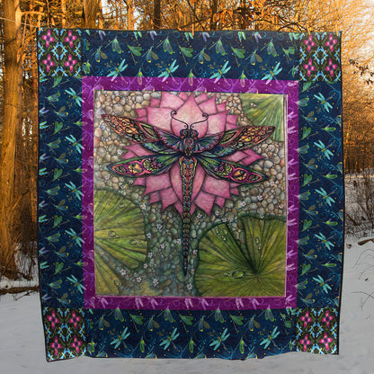 Dragonfly CL28100616MDQ Quilt Blanket