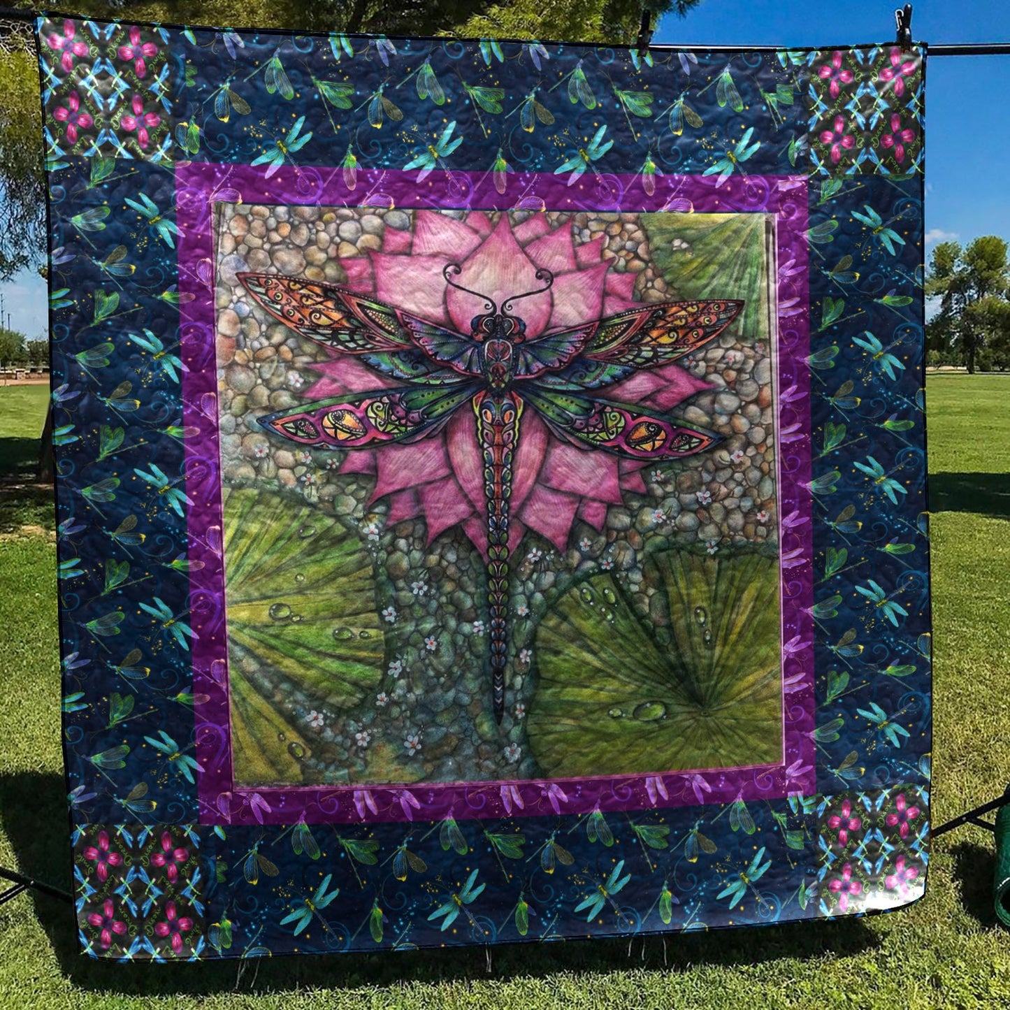 Dragonfly CL28100616MDQ Quilt Blanket