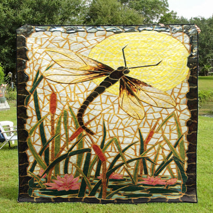 Dragonfly CLA0710343Q Quilt Blanket