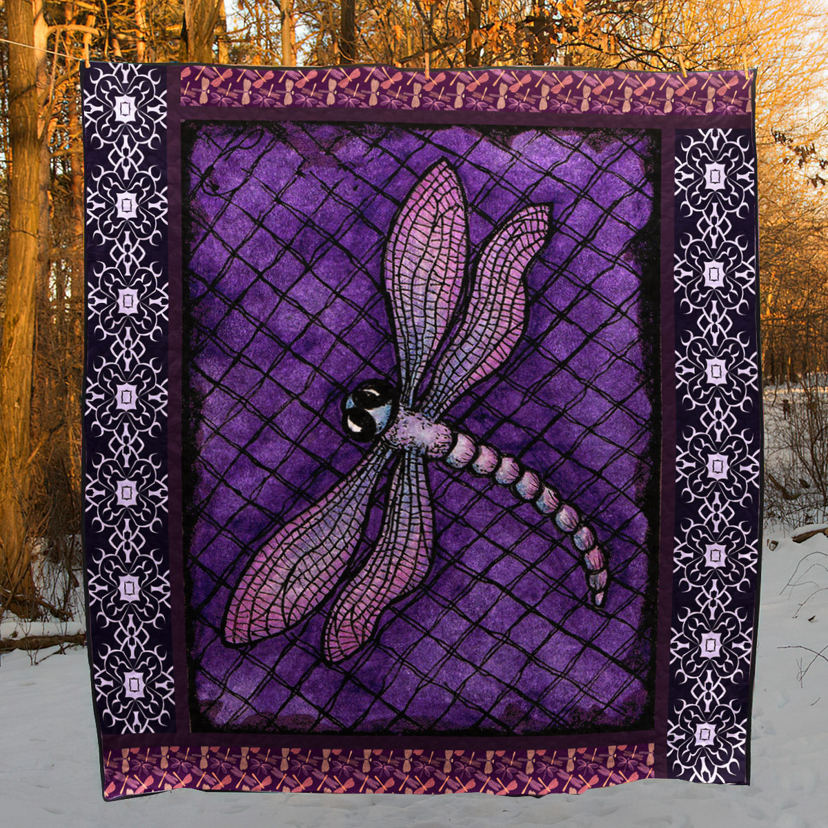 Dragonfly CLA0711329Q Quilt Blanket