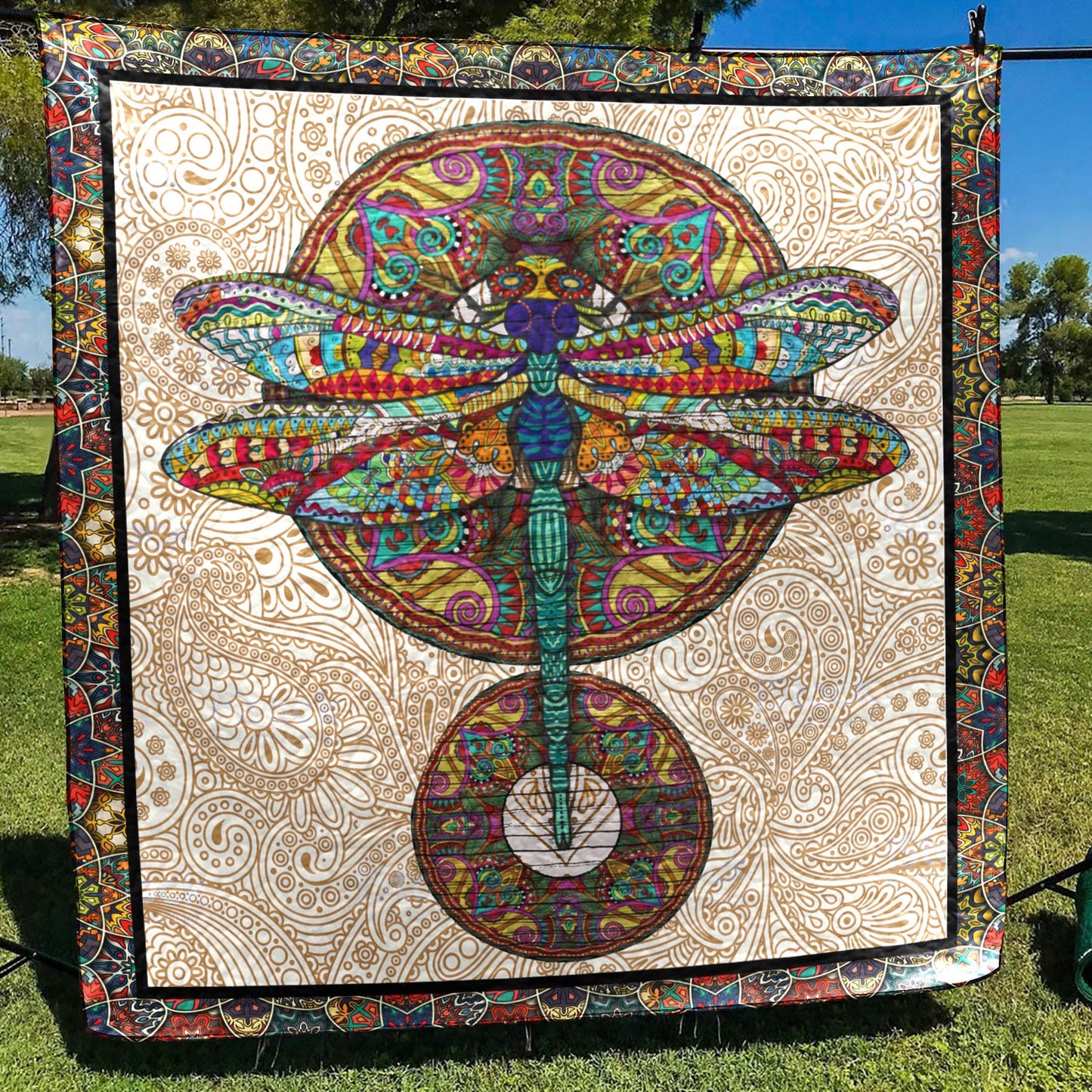 Dragonfly CLA0810143Q Quilt Blanket