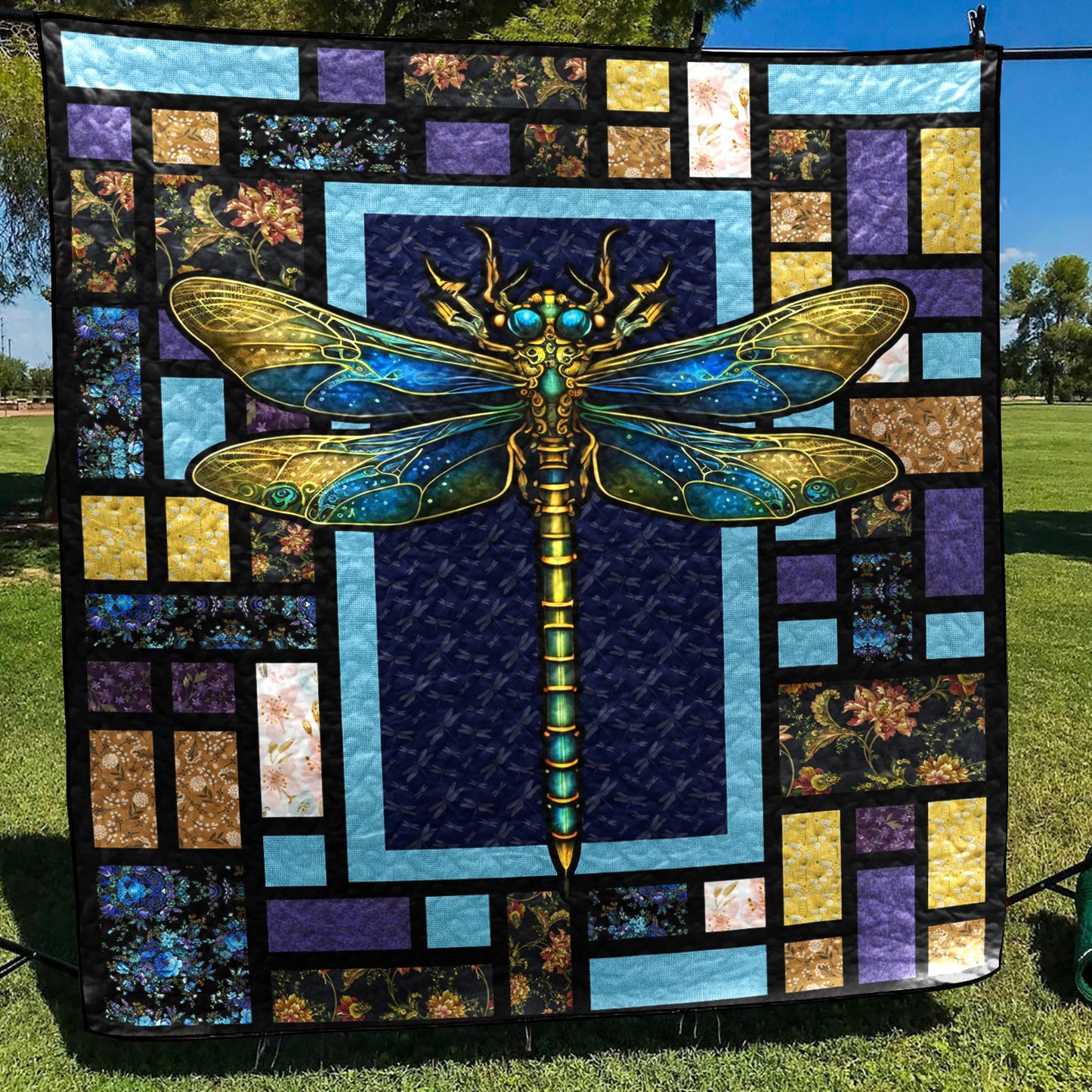 Dragonfly CLA06120581Q Art Quilt