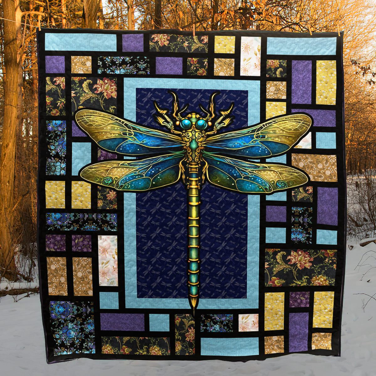 Dragonfly CLA06120581Q Art Quilt