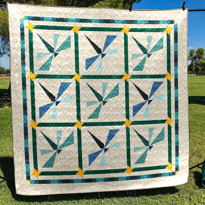 Dragonfly CLA0910215Q Quilt Blanket