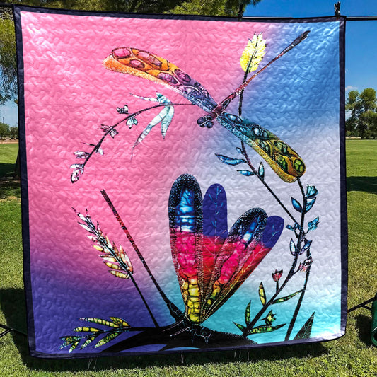 Dragonfly CLA1510108Q Quilt Blanket