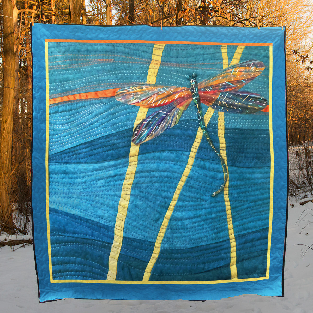 Dragonfly CLA1710139Q Quilt Blanket