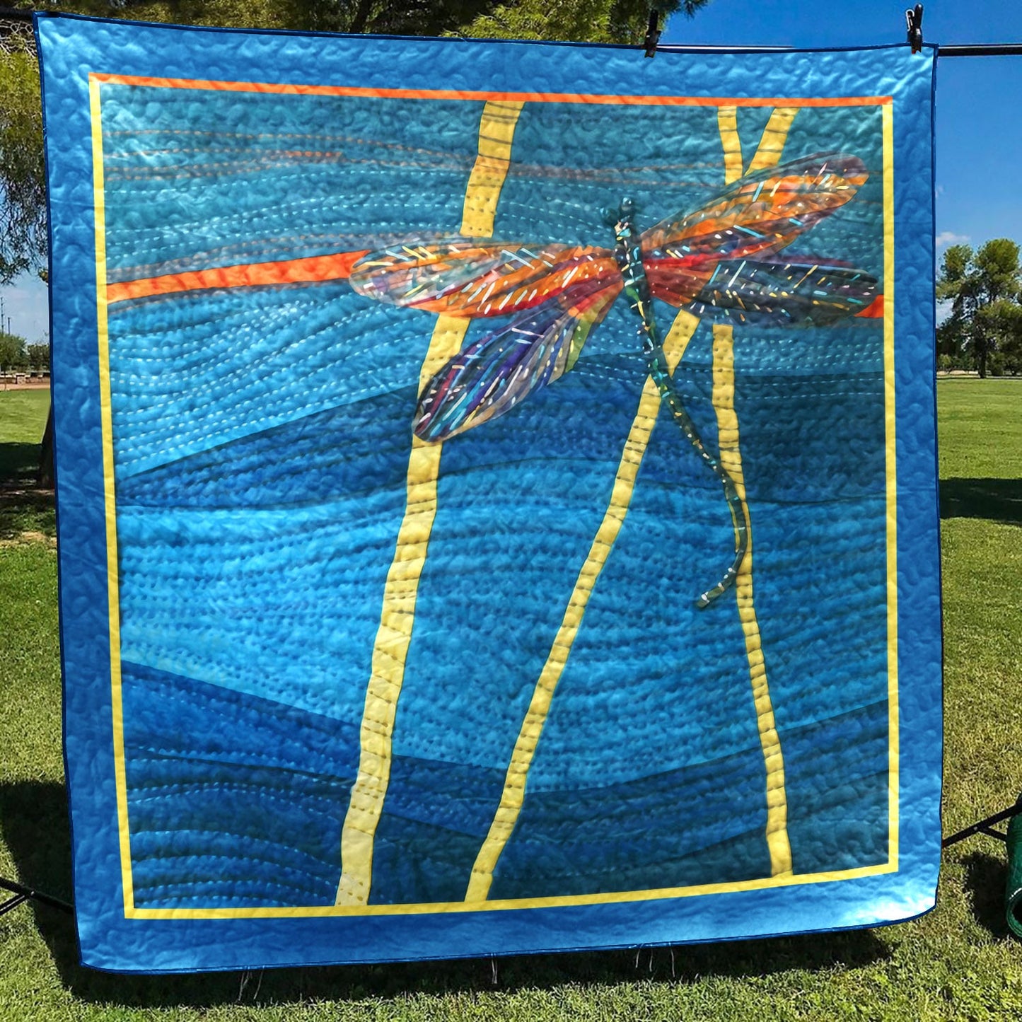 Dragonfly CLA1710139Q Quilt Blanket