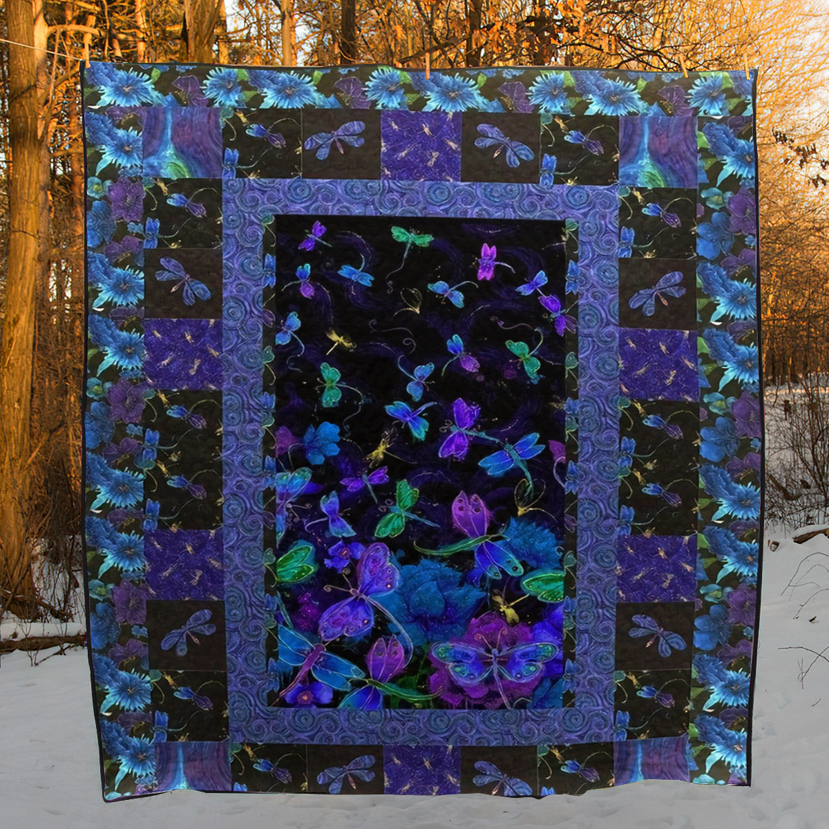 Dragonfly CLA2410195Q Quilt Blanket