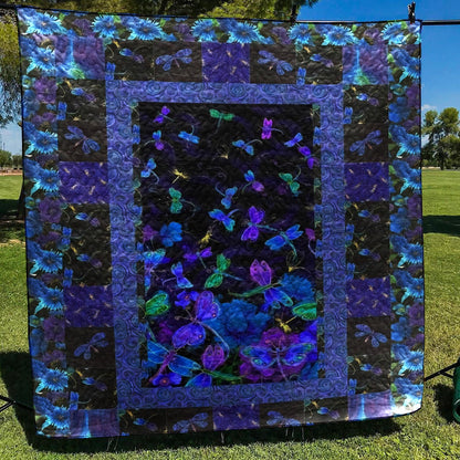 Dragonfly CLA2410195Q Quilt Blanket