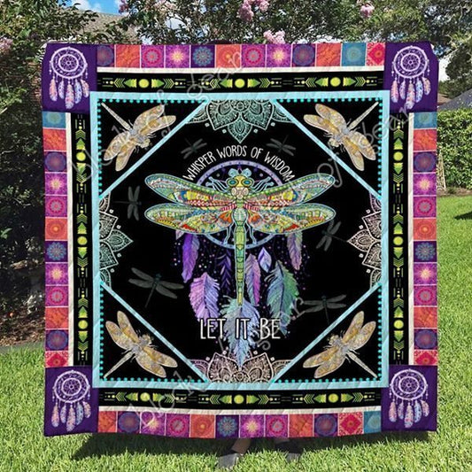 Dragonfly CLD170747 Quilt Blanket