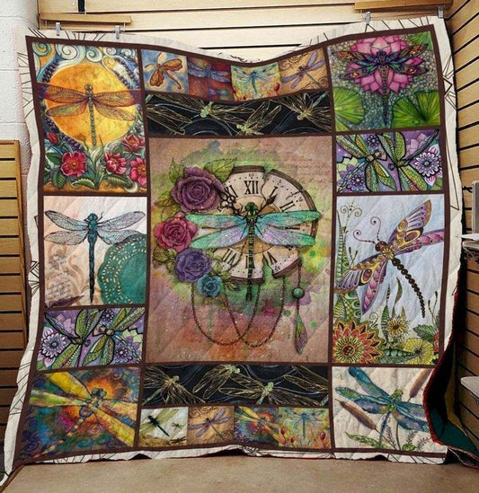 Dragonfly CLD180734 Quilt Blanket