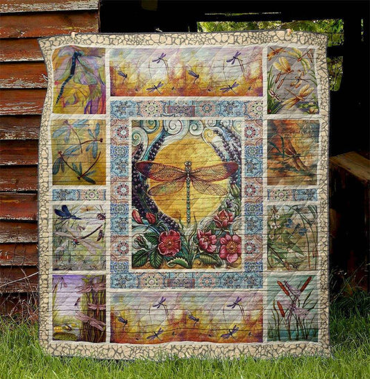 Dragonfly D9031 Quilt Blanket