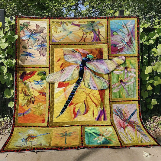 Dragonfly HM080708 Quilt Blanket