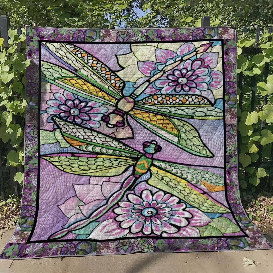 Dragonfly HM140607 Quilt Blanket