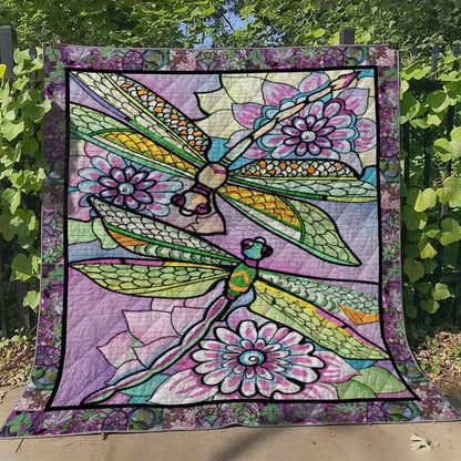 Dragonfly HM140607 Quilt Blanket