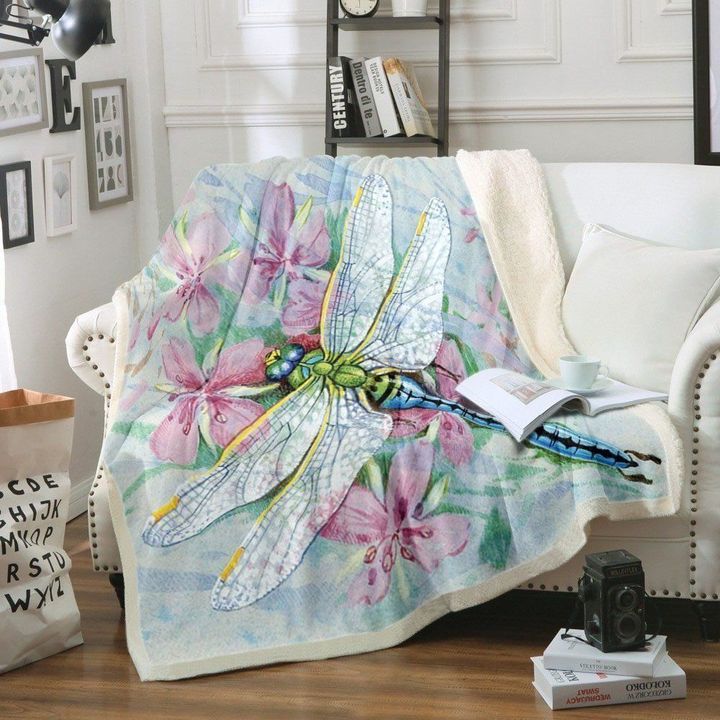 Dragonfly HM270837F Sherpa Fleece Blanket