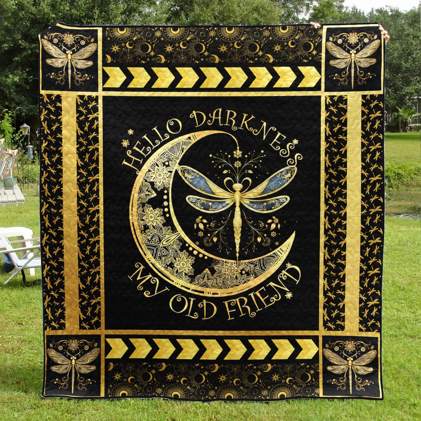 Dragonfly Hippie Art Quilt TL090702Y