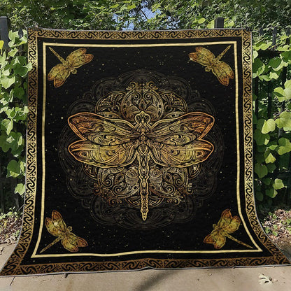 Dragonfly QN130723 Quilt Blanket