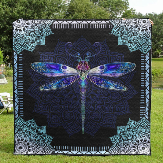 Dragonfly Mandala Art Quilt HN041102M