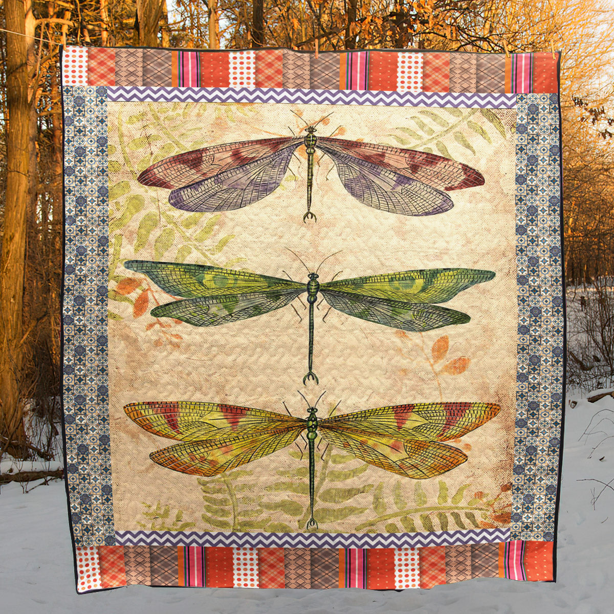 Dragonfly TD2809427 Quilt Blanket