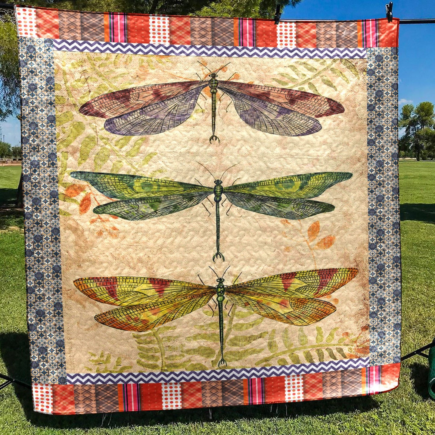 Dragonfly TD2809427 Quilt Blanket