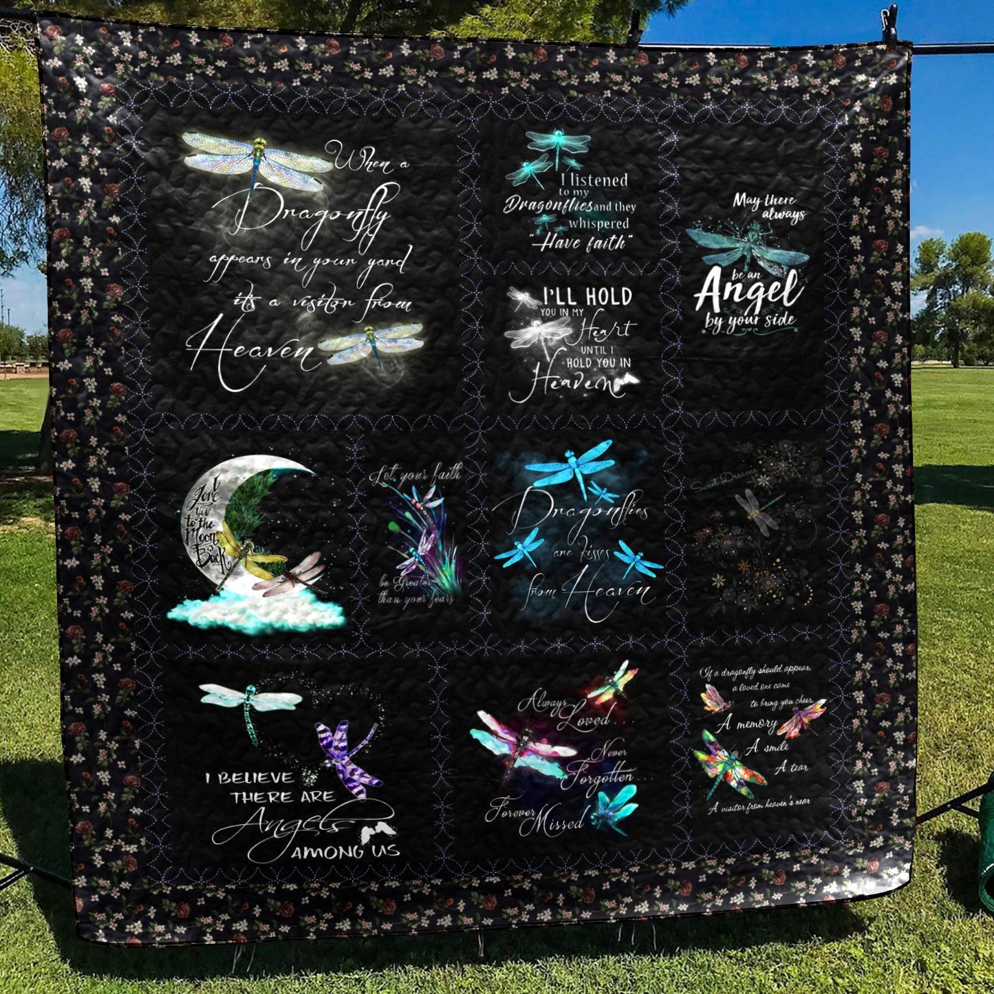 Dragonfly YH3010100 Quilt Blanket