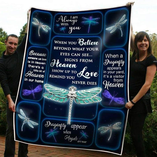Dragonfly Appear CL05100166MDF Sherpa Fleece Blanket