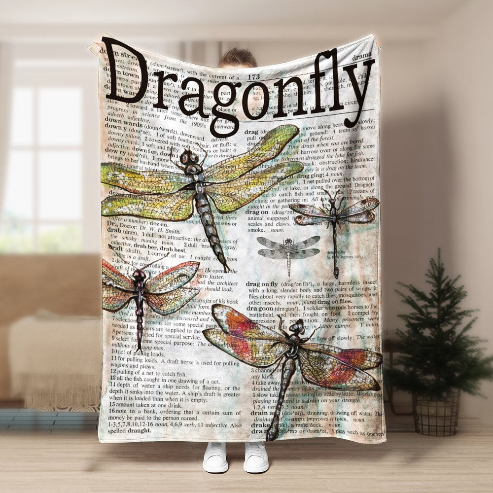 Dragonfly BL240826F Sherpa Fleece Blanket