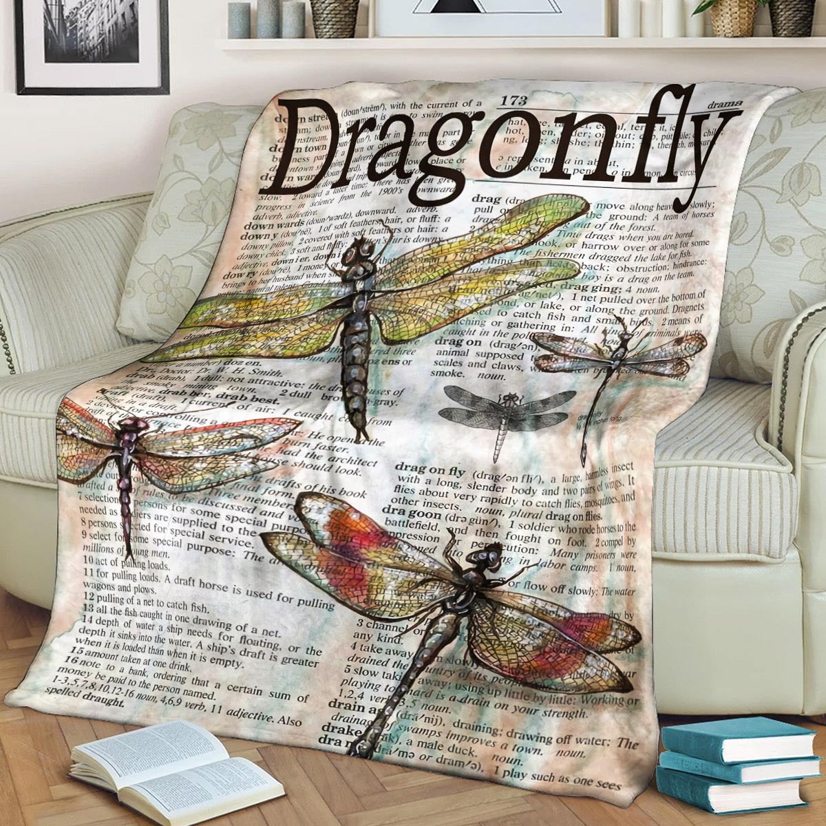 Dragonfly BL260850F Sherpa Fleece Blanket