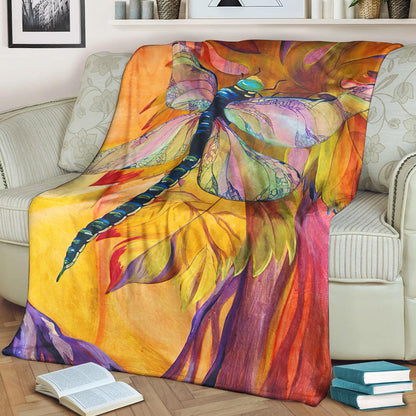 Dragonfly BT260851F Sherpa Fleece Blanket