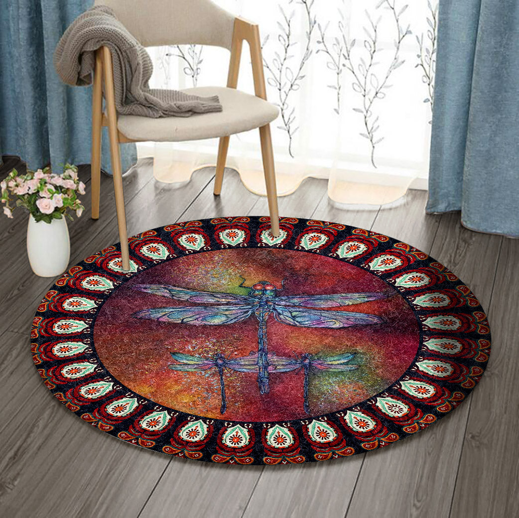 Dragonfly BT270917RR Round Area Rug