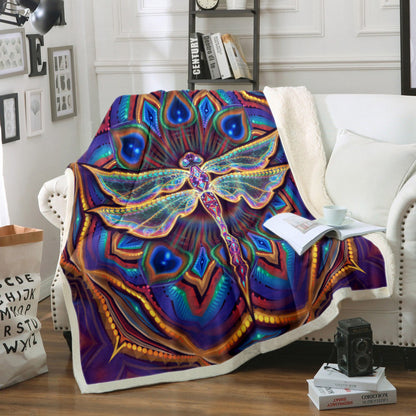 Dragonfly CG0709042TM Sherpa Fleece Blanket
