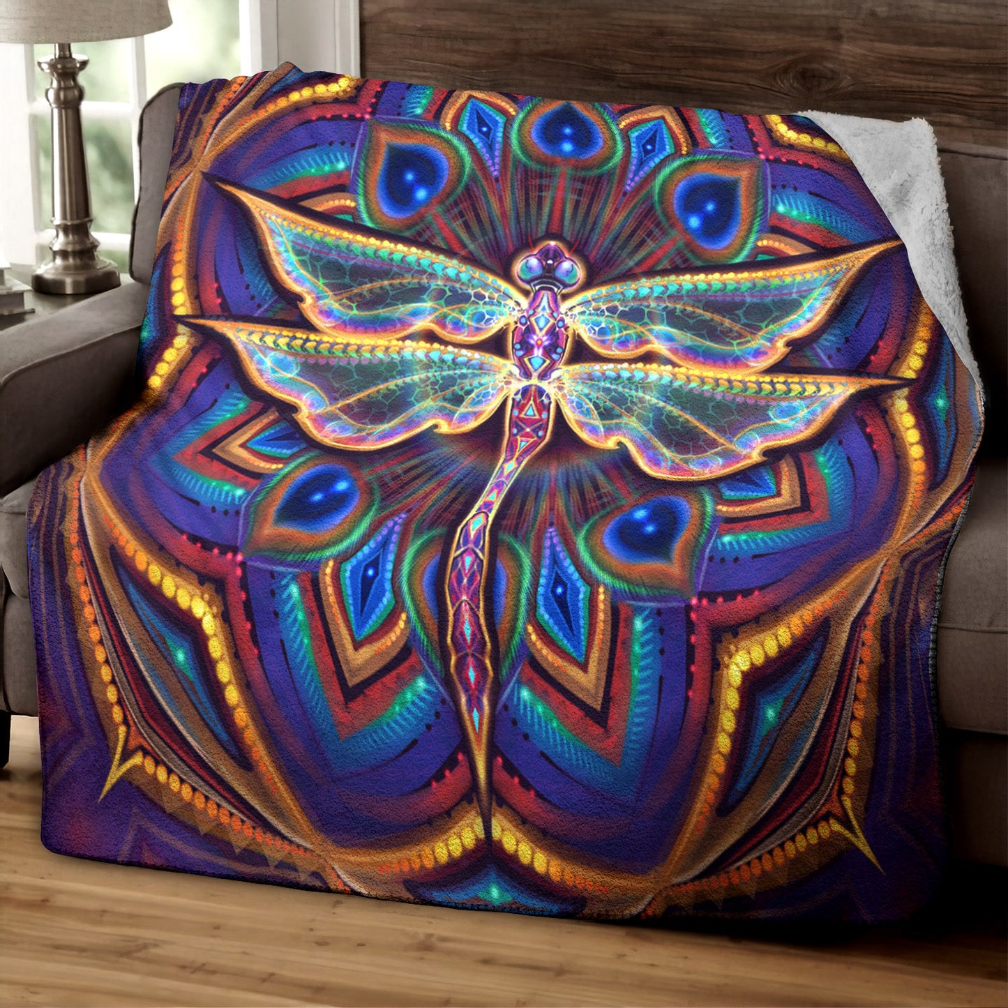 Dragonfly CG0709042TM Sherpa Fleece Blanket