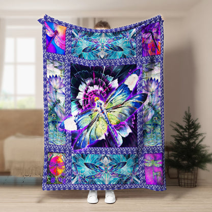 Dragonfly CL170835MD Sherpa Fleece Blanket